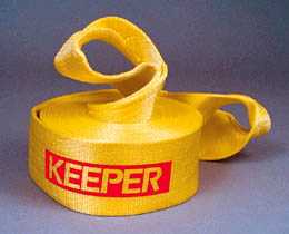 Keeper Recovery Tow Strap: 30' X 4