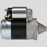WAI 16966N new starter motor LEF view on light gray background