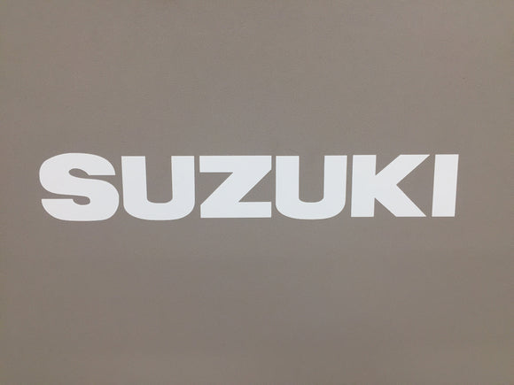 White Suzuki Samurai Tailgate Sticker Decal 87-95 Emblem Door Top-0