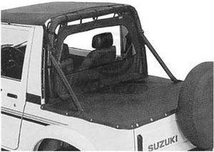 Bestop Black Windjammer Cab Soft Top for Suzuki Samurai