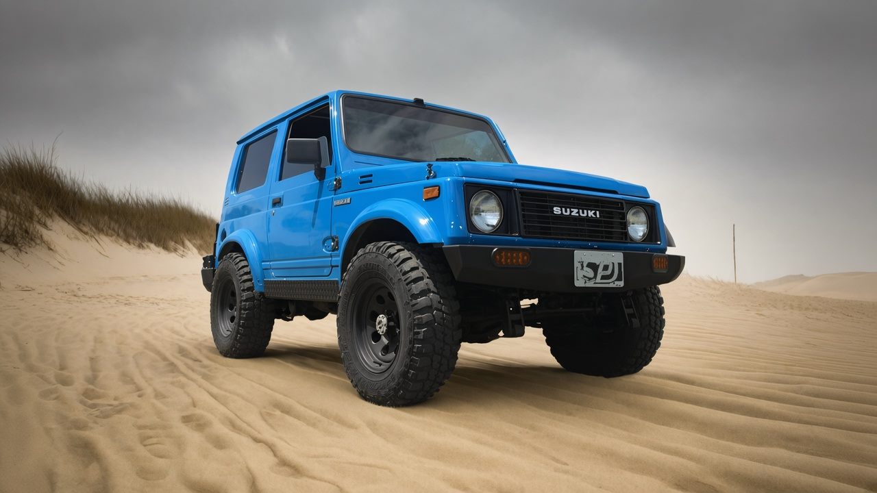 Suzuki Samurai on dunes