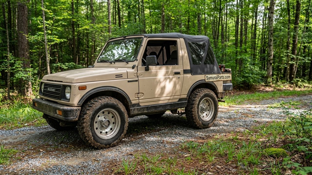 Suzuki Samurai in the forest